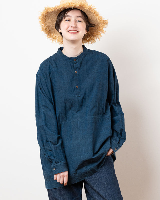 Simple shirt | Kimono long sleeve Shirt |  by Tsuruto｜Kimono-fuku custom ordering