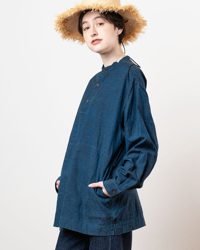 Simple shirt | Kimono long sleeve Shirt |  by Tsuruto｜Kimono-fuku custom ordering