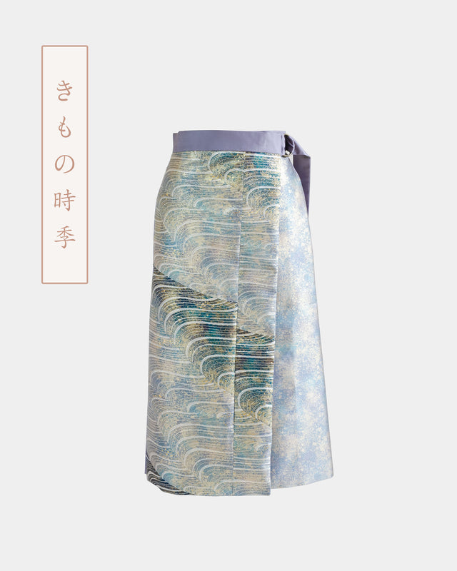 Kimono Flared Skirt-Sk03 (Semi-order) | by Hana to Taiyo | Kimono Remake Furusakusa Flare Skirt