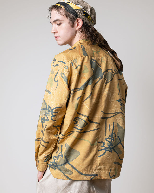 Simple shirt | Kimono long sleeve Shirt |  by Tsuruto｜Kimono-fuku custom ordering