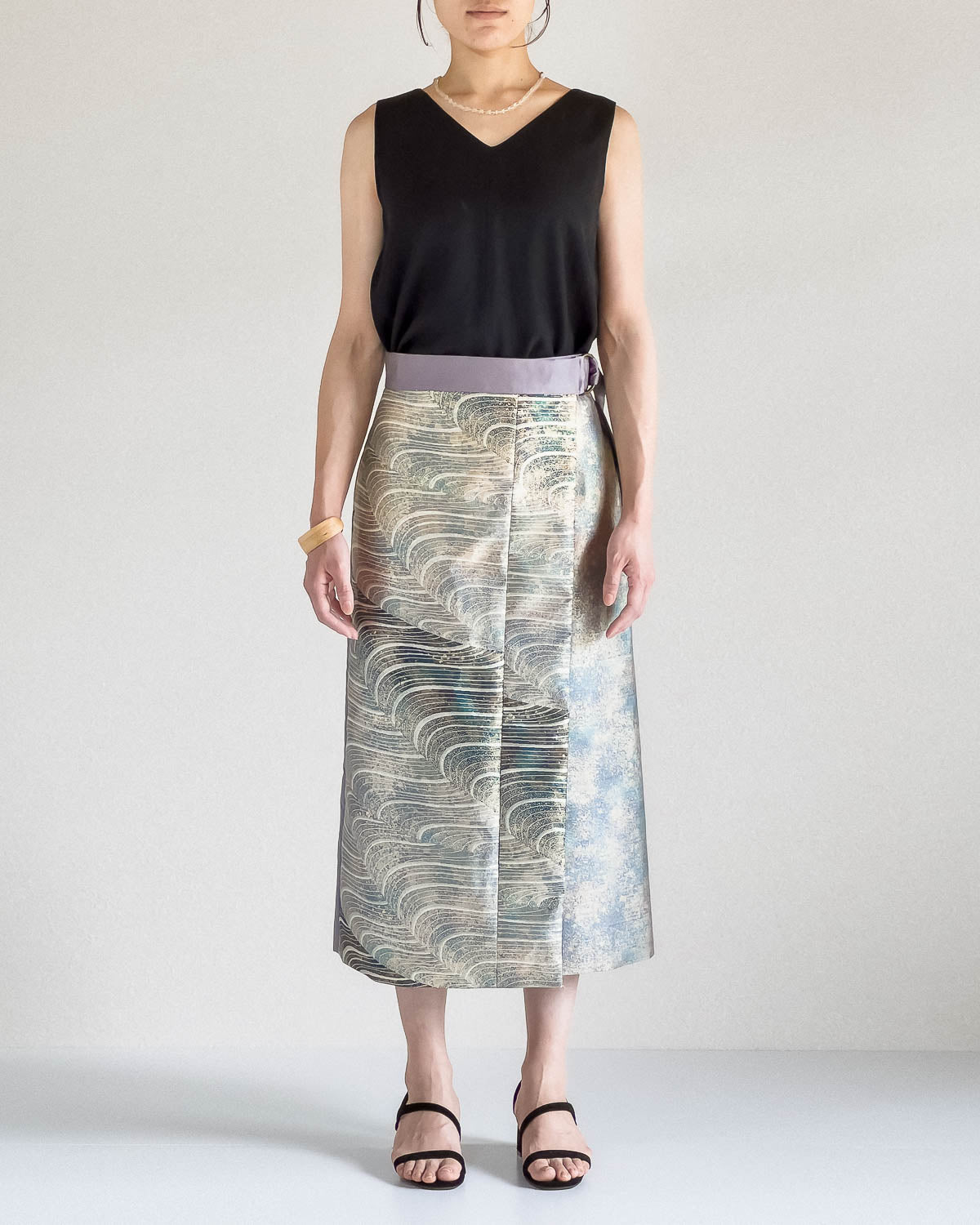 巻きスカート｜帯から製作が可能な着物リメイクのスカート｜つると – TSURUTO