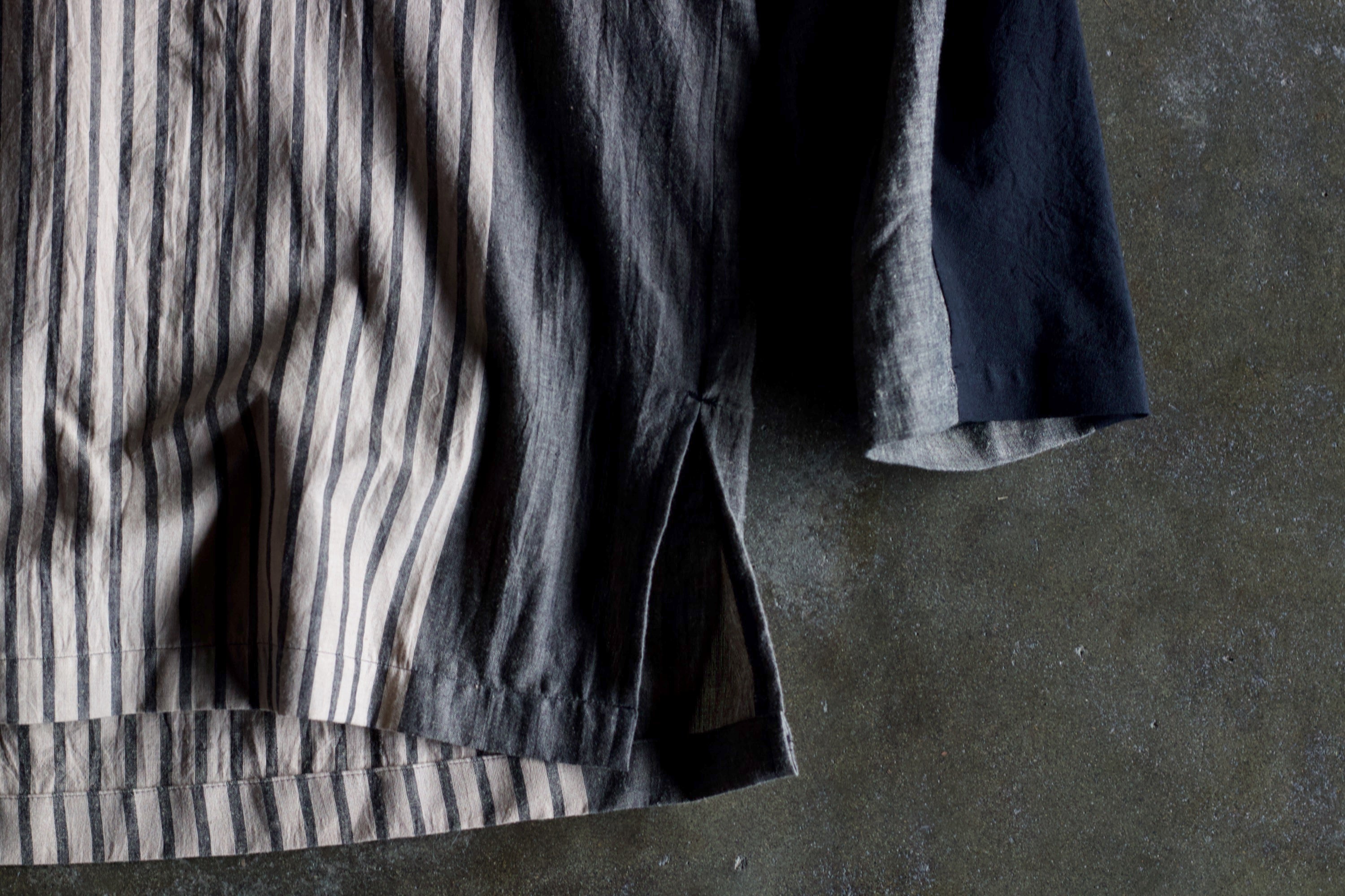 Stripe Khadi Cotton Merge Long Pullover-Beige – TSURUTO